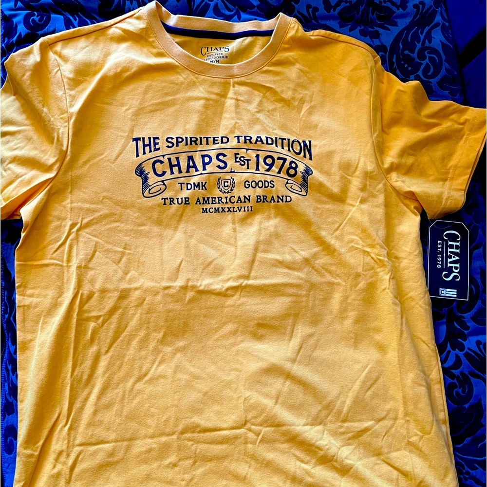Chaps Men Jersey logo sleep/ lounge tee NWT